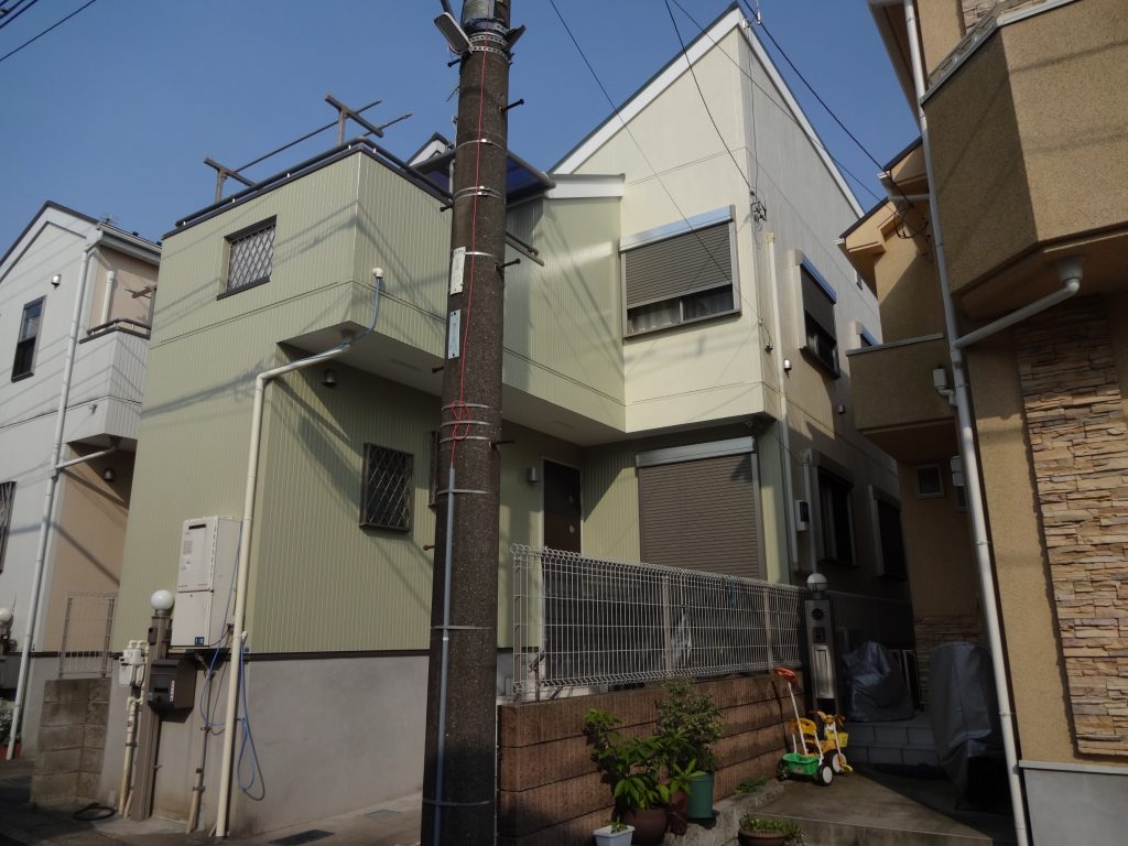 横浜市戸塚区で外壁の塗り替えを行いました