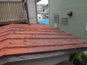 屋根材の剥離
