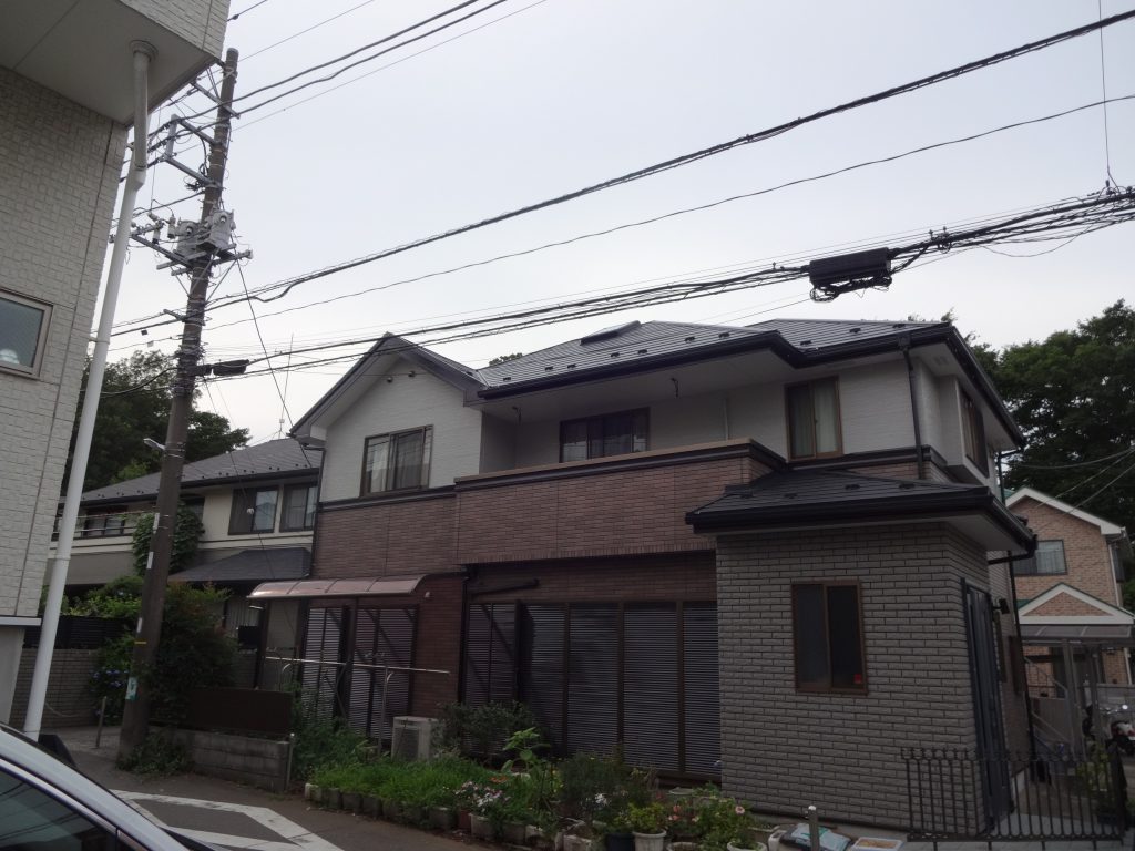 横浜市神奈川区での外壁の塗り替えを行いました
