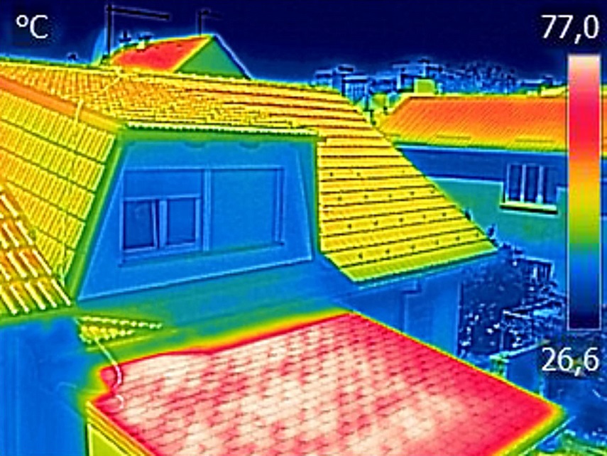 屋根赤外線サーモ
