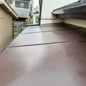 玄関ポーチ板金仕上がり