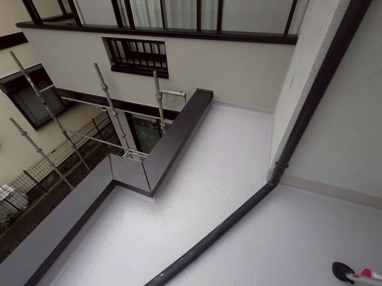 笠木板金、防水仕上げ