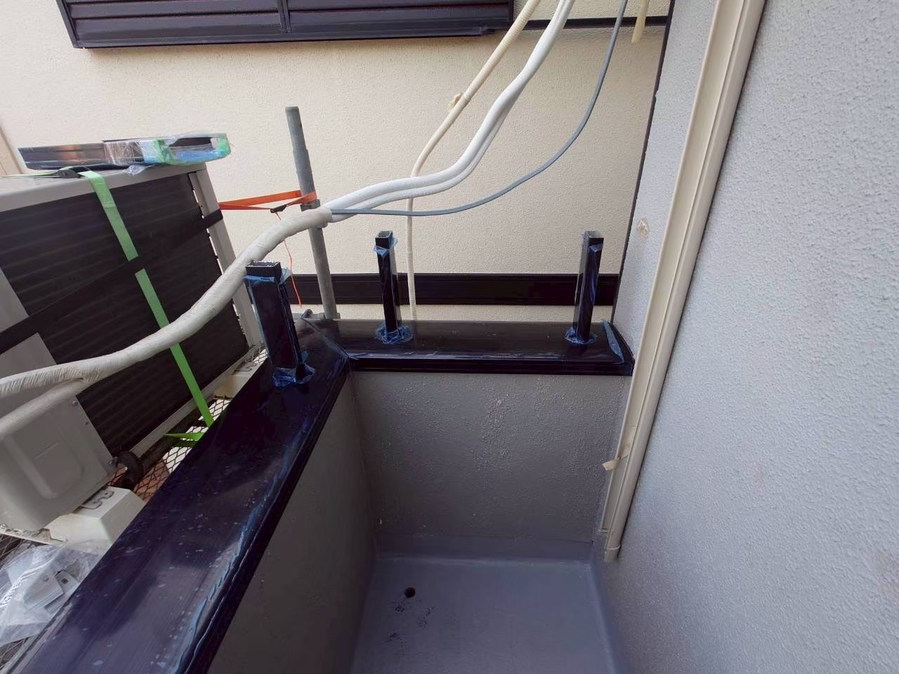 アルミ笠木取付け