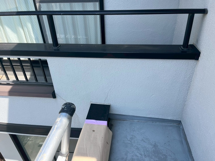 バルコニー雨漏り箇所