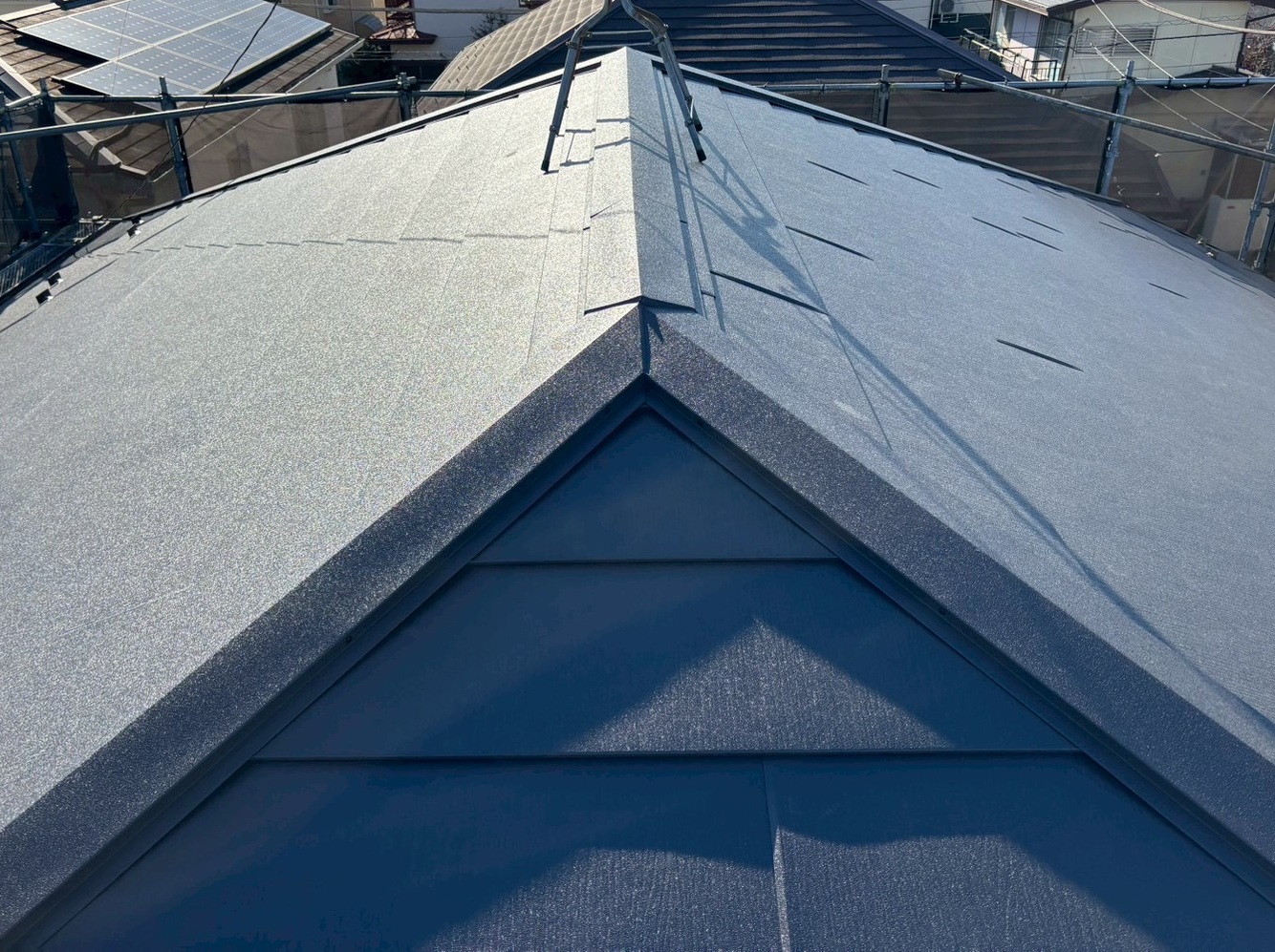 屋根施工後